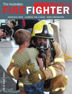 Front cover of the Australian Firefighter magazine